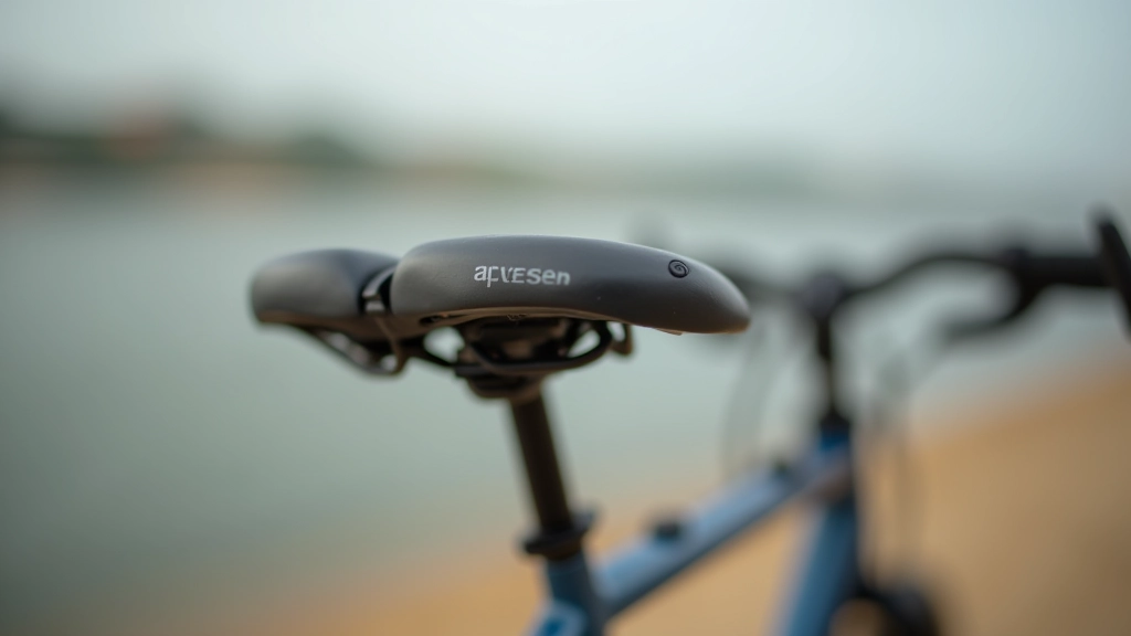 Comfortable cycling saddle and handlebar setup for long-distance senior riding